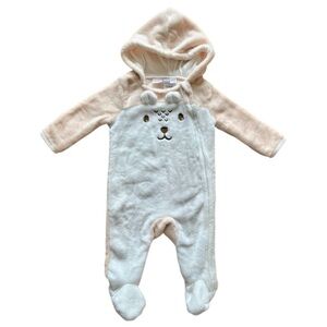 Baby Mack 6-9M Adorable Cozy Hooded Bear Pram